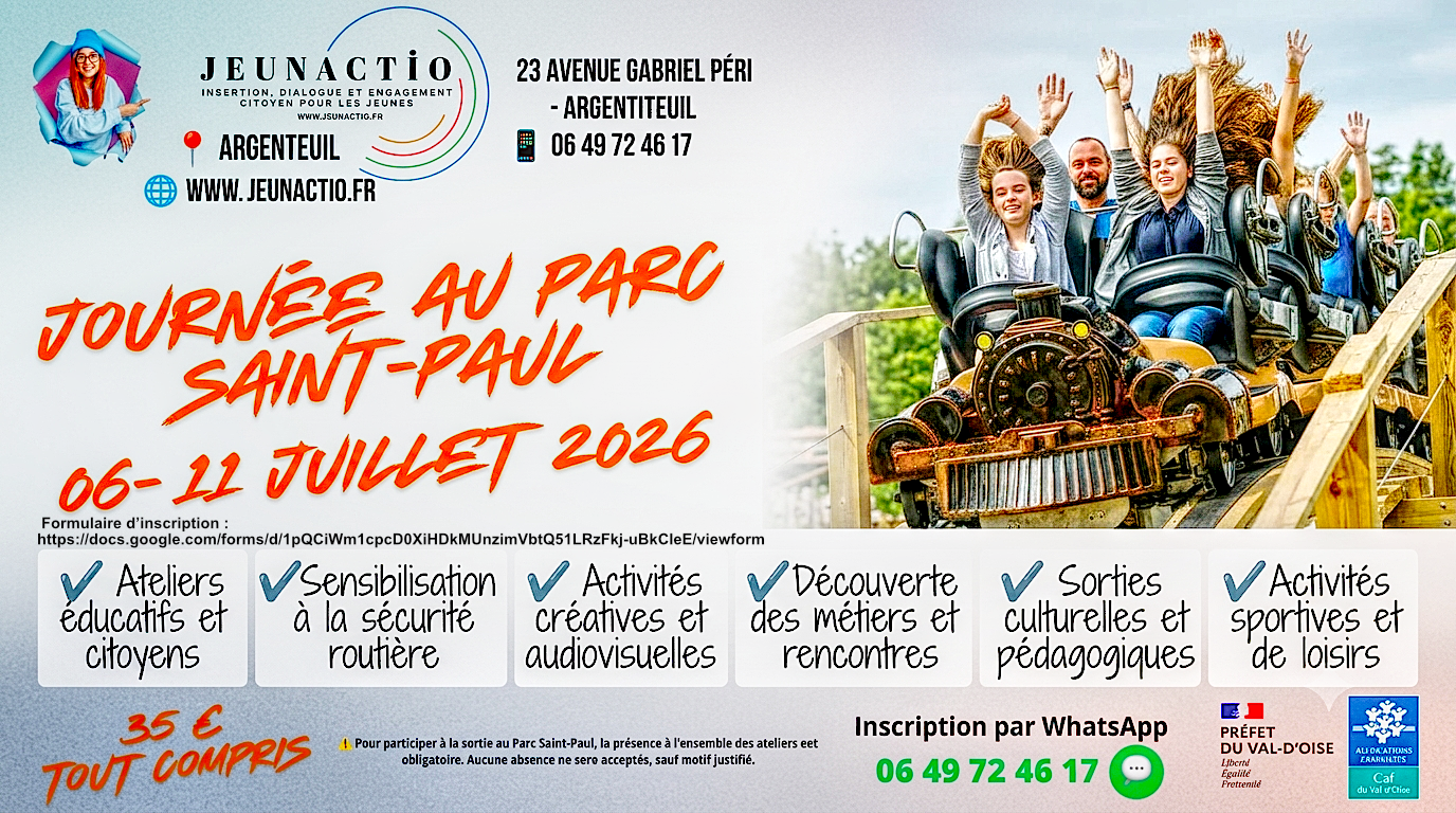 Programme Vacances d’Été JEUNACTIO 2026 –