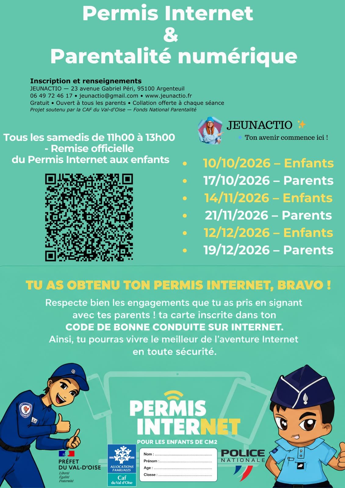 Permis Internet
&
Parentalité numérique - carde